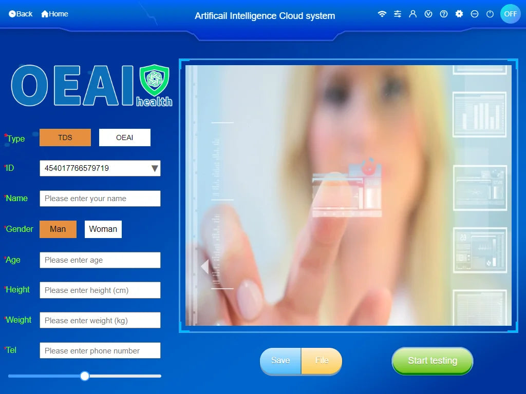 OEAI G8 2026 Full Body Health Powder Form ABS Material 2in1 AI Technology Portable Wellness