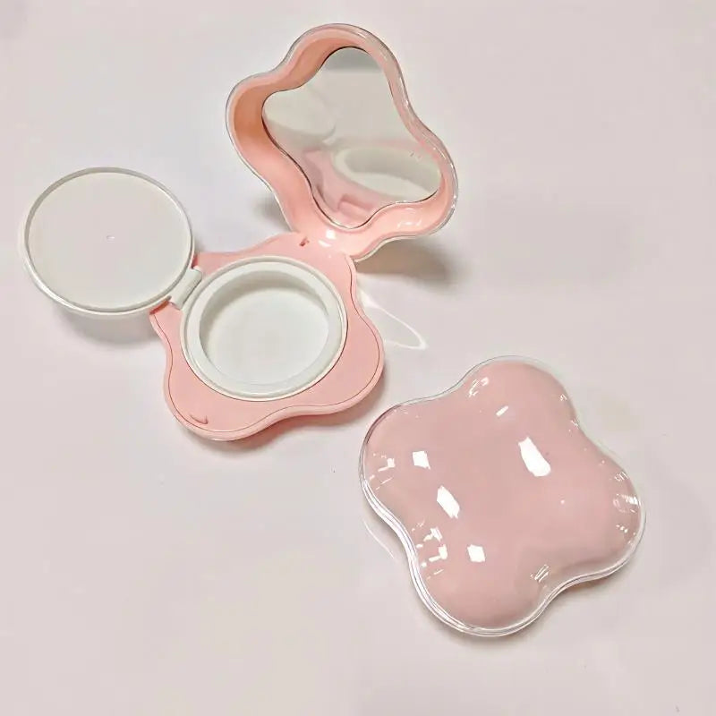 〔San〕15g Empty Flip Cushion Box Powder Box Portable Cosmetic Makeup Case BB Cream /Foundation/ Blusher Container With Mirror