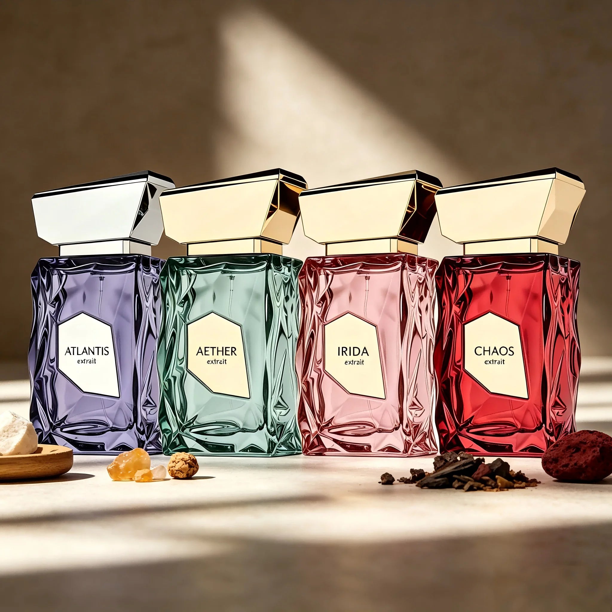 Atlantis / Aether / Irida / Chaos Extrait De Parfum |   4 Styles Extrait De Parfum, Long Lasting Unisex Fragrance
