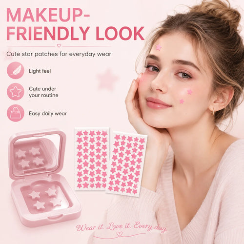 140 pieces/mirror style acne patches, suitable for acne and pimple patches, deep cleaning, high-quality patches, gentle