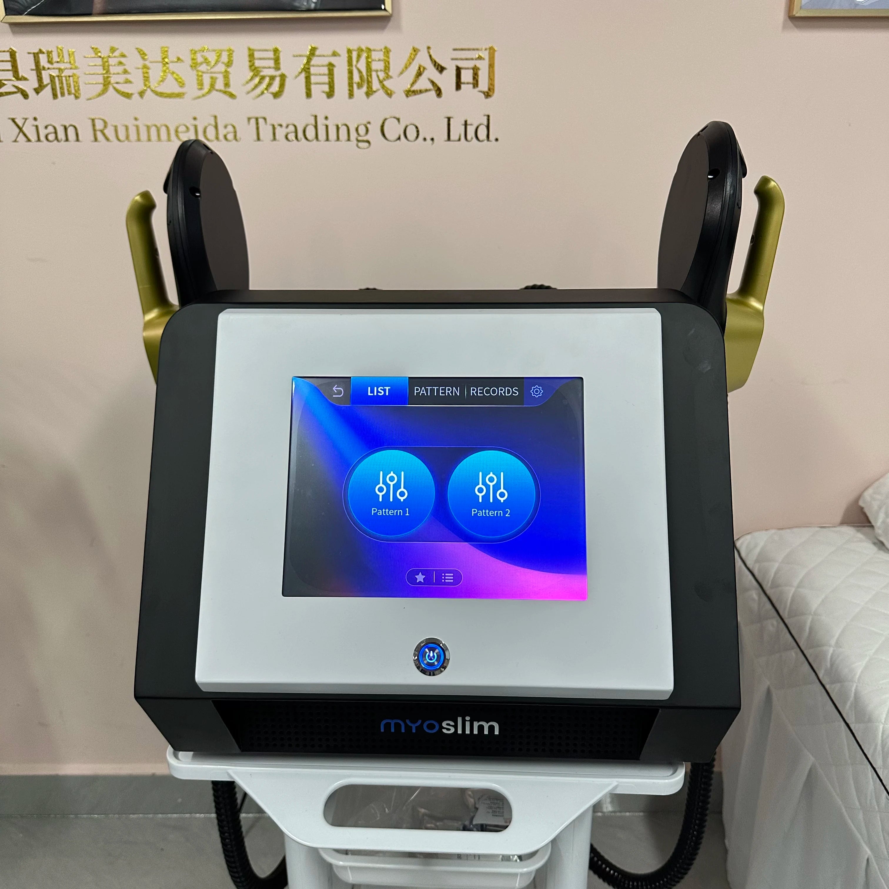 MYOslim Muscle Fitness Sculpting Machine Slimming EMS Fat Removal Weight Loss Stimulating Beauty Salon Equipment with 2 Handles