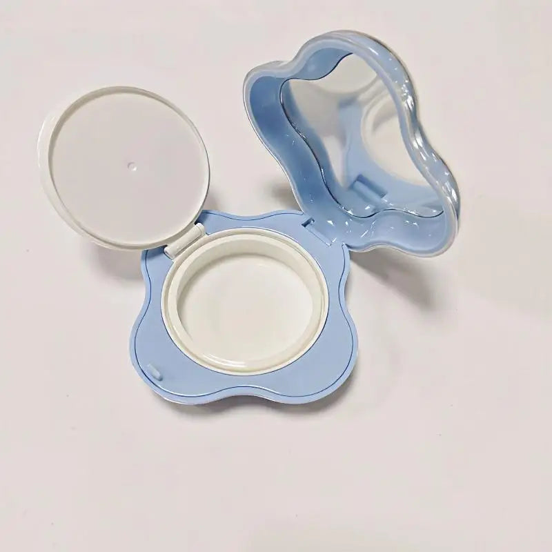 〔San〕15g Empty Flip Cushion Box Powder Box Portable Cosmetic Makeup Case BB Cream /Foundation/ Blusher Container With Mirror