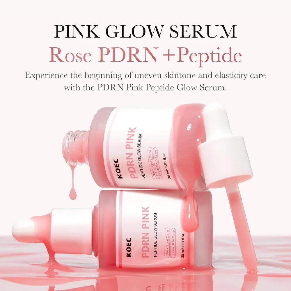 Salmon PDRN Collagen Peptide Face Ampola Skin Booster 0.25mm Microneedle Serum Dull Skin Boosts Elasticity Skin Repair Skincare