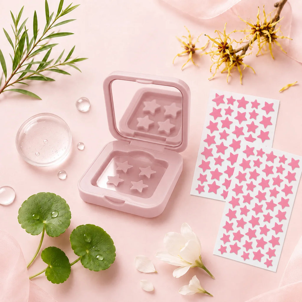 140 pieces/mirror style acne patches, suitable for acne and pimple patches, deep cleaning, high-quality patches, gentle