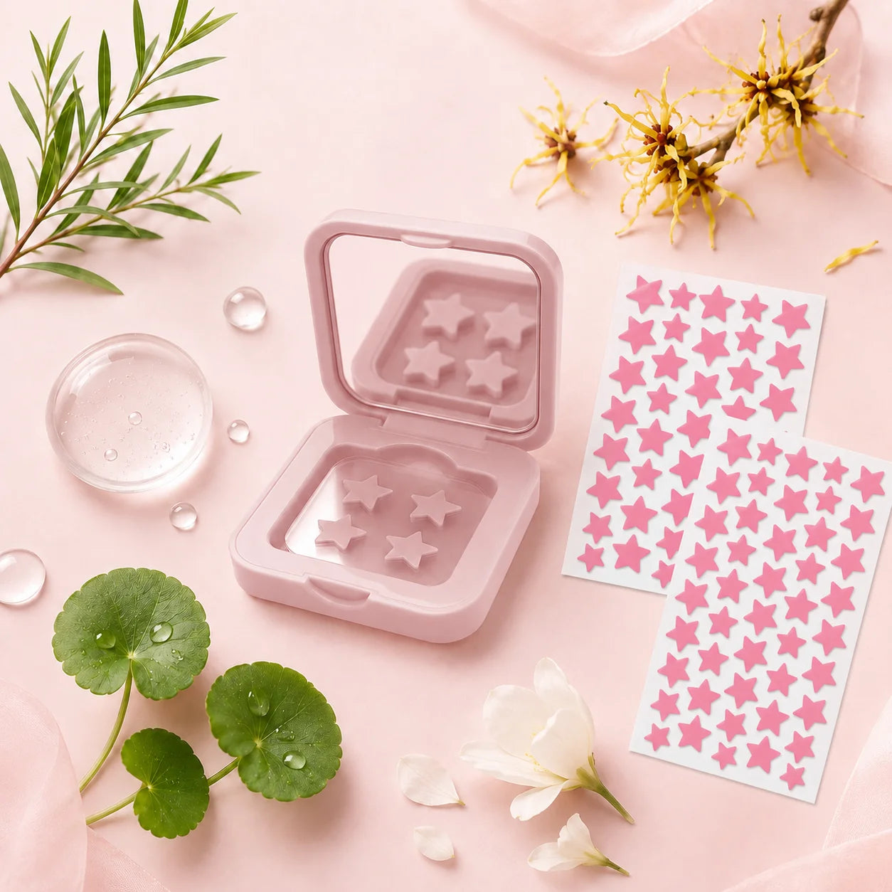 140 pieces/mirror style acne patches, suitable for acne and pimple patches, deep cleaning, high-quality patches, gentle