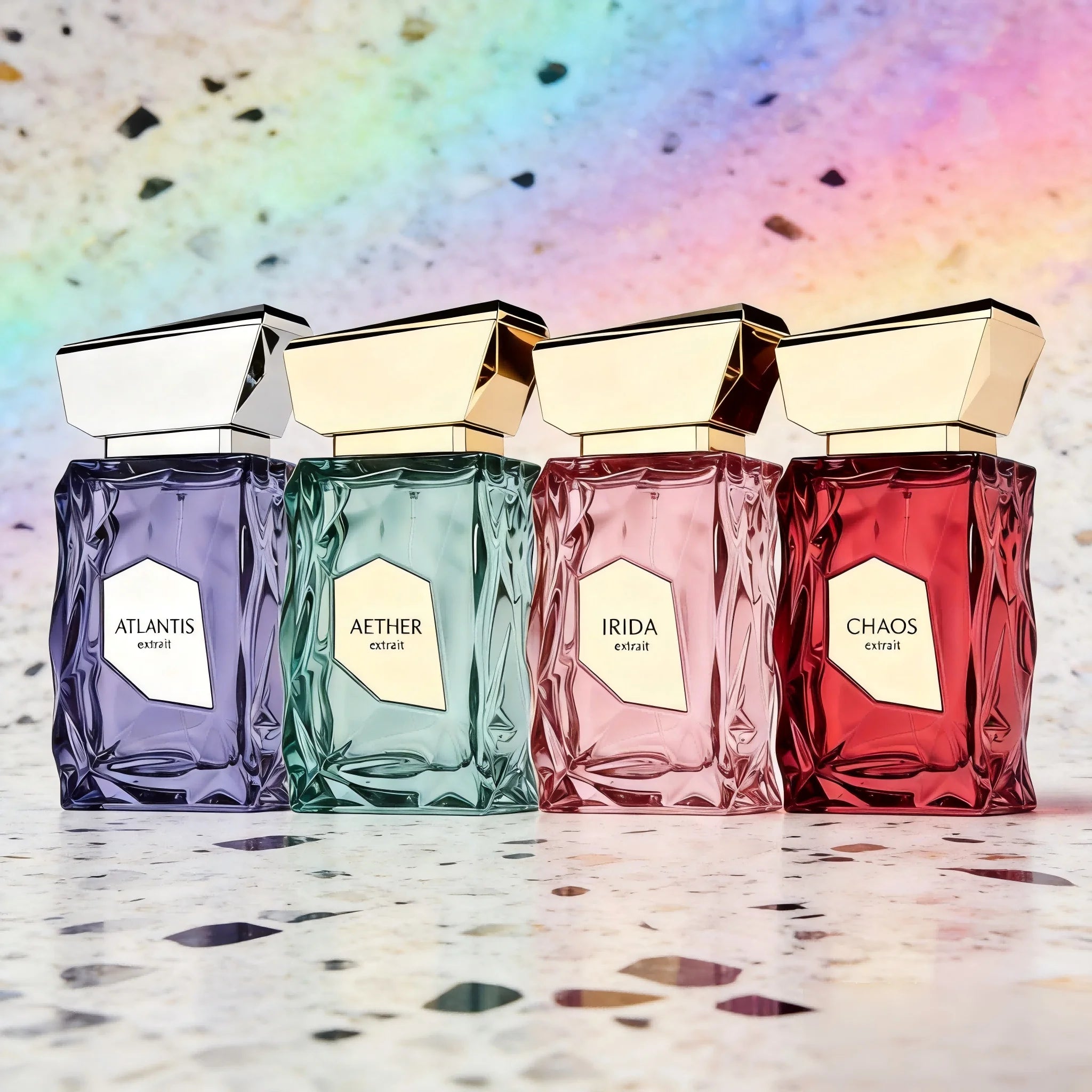 Atlantis / Aether / Irida / Chaos Extrait De Parfum |   4 Styles Extrait De Parfum, Long Lasting Unisex Fragrance